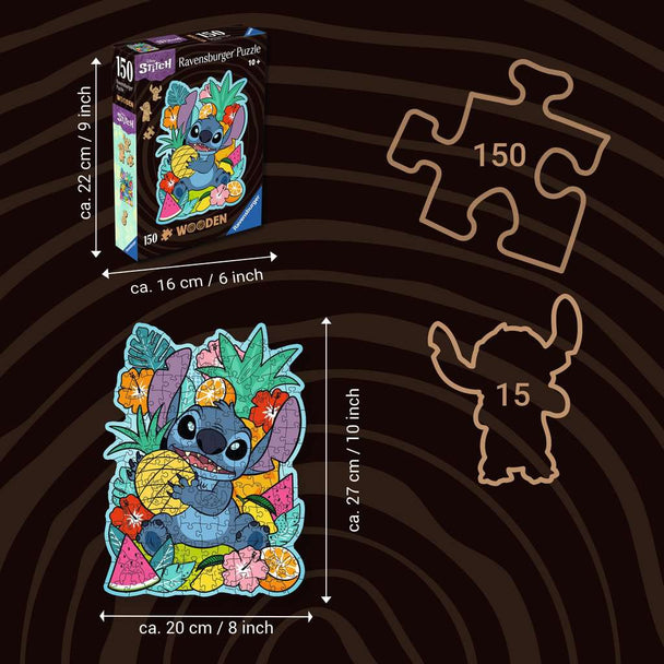 Wooden: Disney Stitch - Puzzel 150 stukjes - Ravensburger 12000758