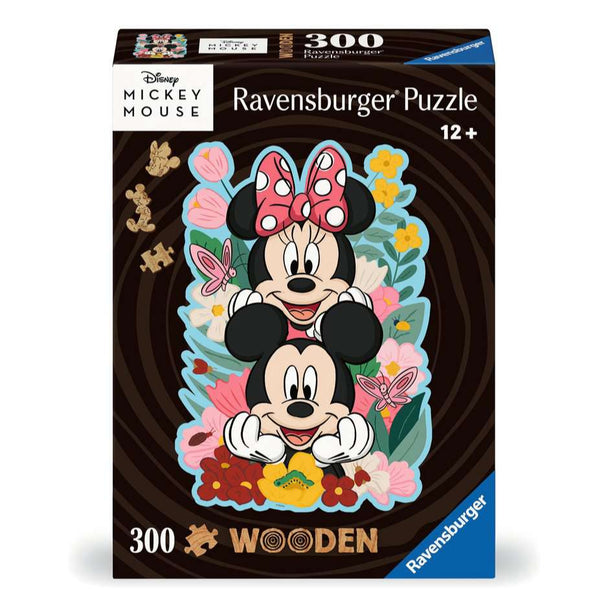 Wooden: Disney Mickey & Minnie Mouse - Puzzel 300 stukjes - Ravensburger 12000762