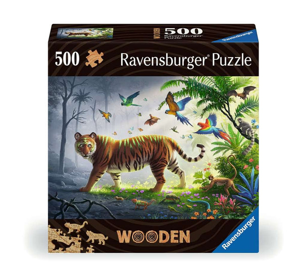Wooden: Tijger in de jungle - Puzzel 500 stukjes - Ravensburger 00017514