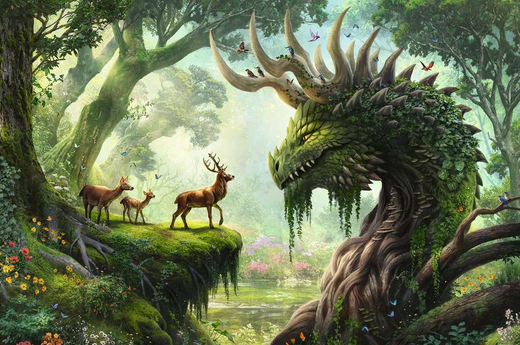 The Forest Dragon awakes - Puzzel 3000 stukjes - Ravensburger 12000808