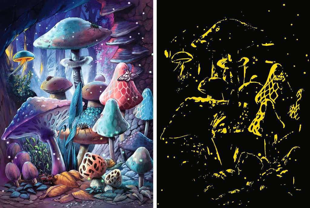 Moonlight Mushrooms - Puzzel 500 stukjes - Ravensburger 12001386