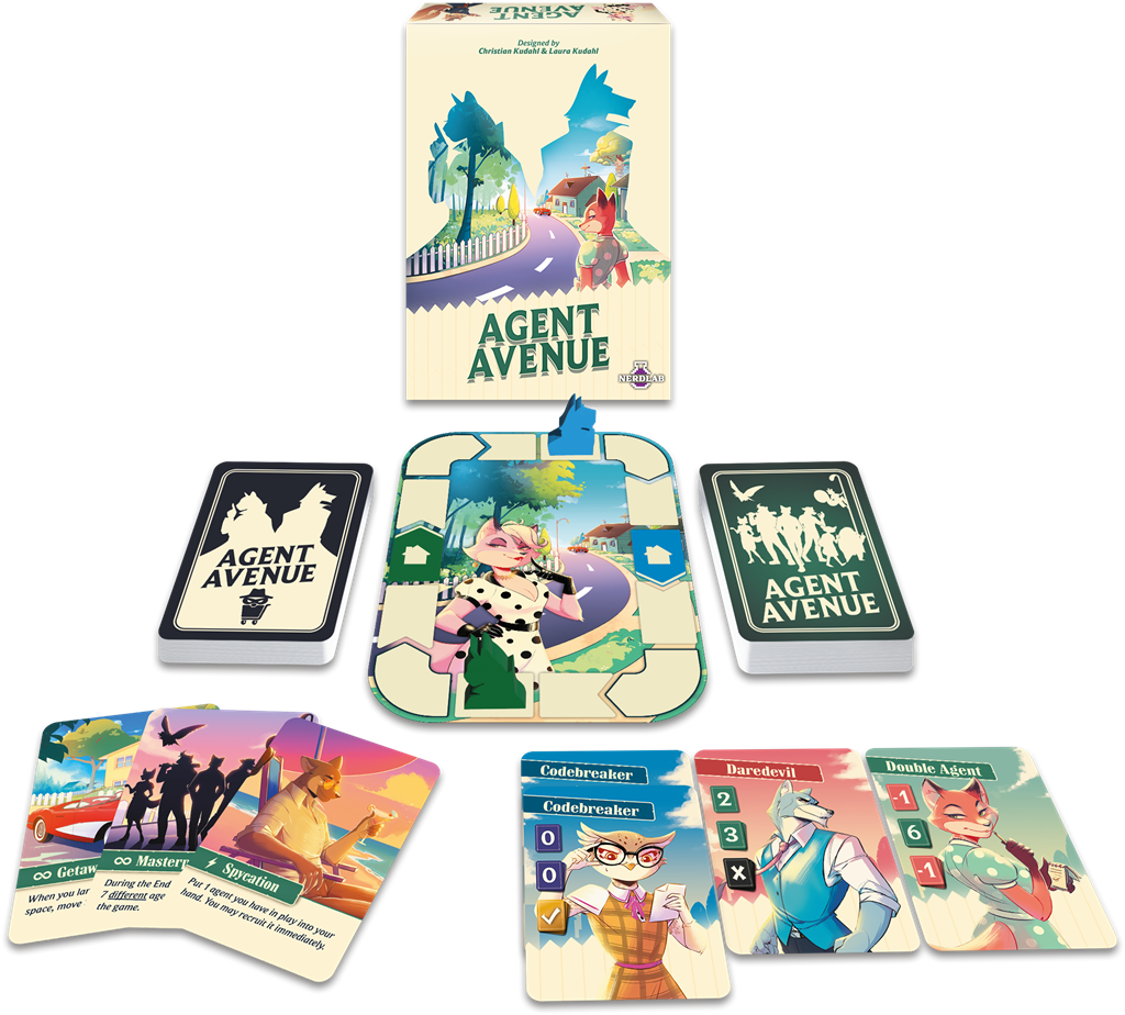 Agent Avenue - bordspel voor 2 spelers van Nerdlab