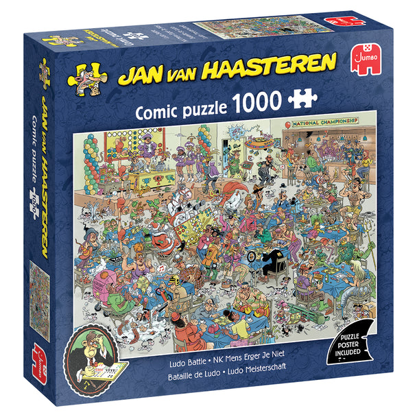 NK Mens Erger Je Niet - Jan van Haasteren - Puzzel 1000 stukjes