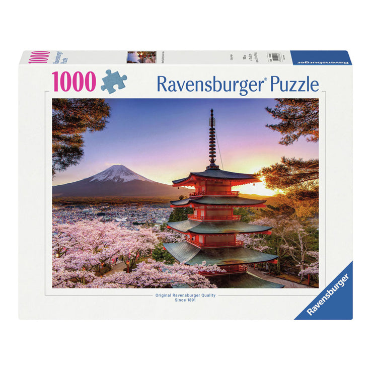 Kersenbloesem bij Mount Fuji - Puzzel 1000 stukjes - Ravensburger 120005827