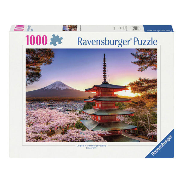 Kersenbloesem bij Mount Fuji - Puzzel 1000 stukjes - Ravensburger 120005827