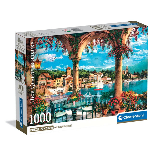 Balcony View Of Lake Como - Puzzel 1000 stukjes - Clementoni 39930