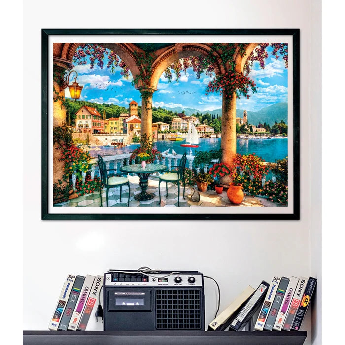 Balcony View Of Lake Como - Puzzel 1000 stukjes - Clementoni 39930