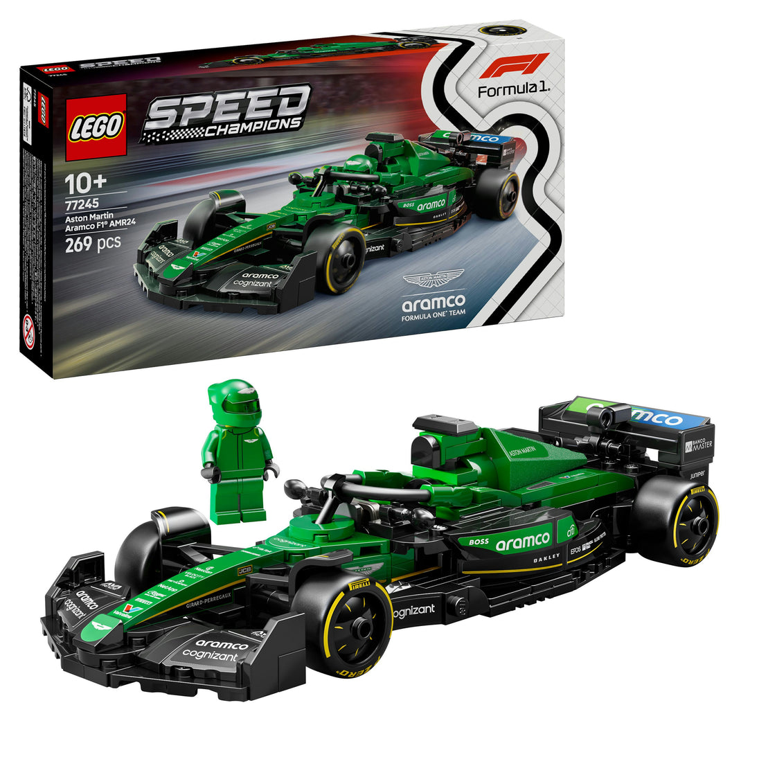 Aston Martin Aramco F1® AMR24 racewagen - LEGO® Speed Champions 77245