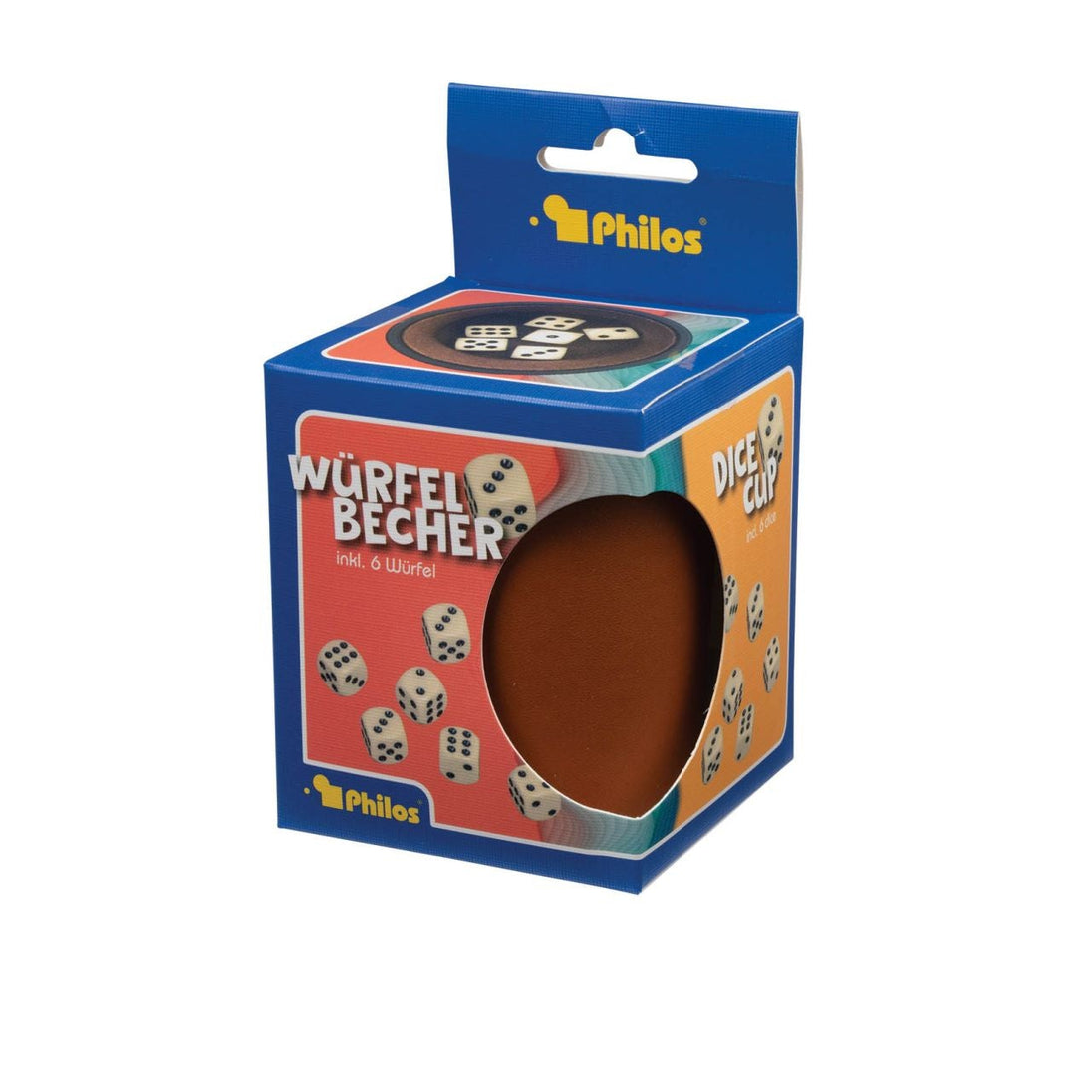 Philos Dobbelbeker 6696, incl. 6 dobbelstenen