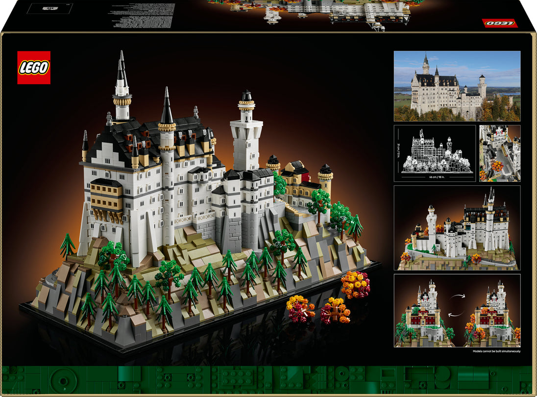 Slot Neuschwanstein - LEGO® Architecture 21063 doos achterkant