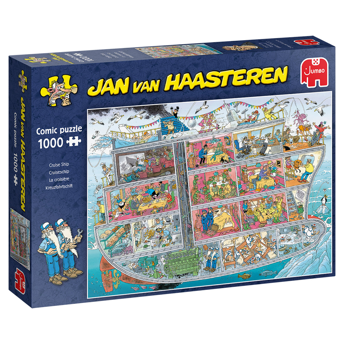 Cruiseschip - Jan van Haasteren - Puzzel 1000 stukjes