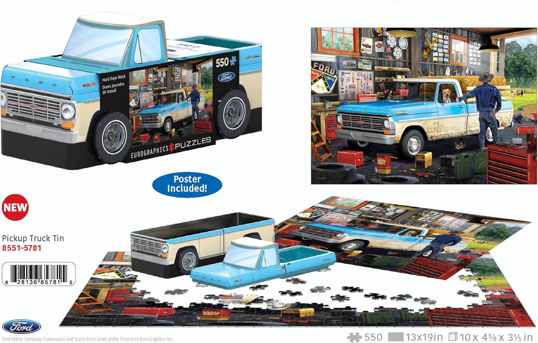 Pick-up Truck Verzamelblik - Puzzel 550 stukjes - Eurografics 8551-5781