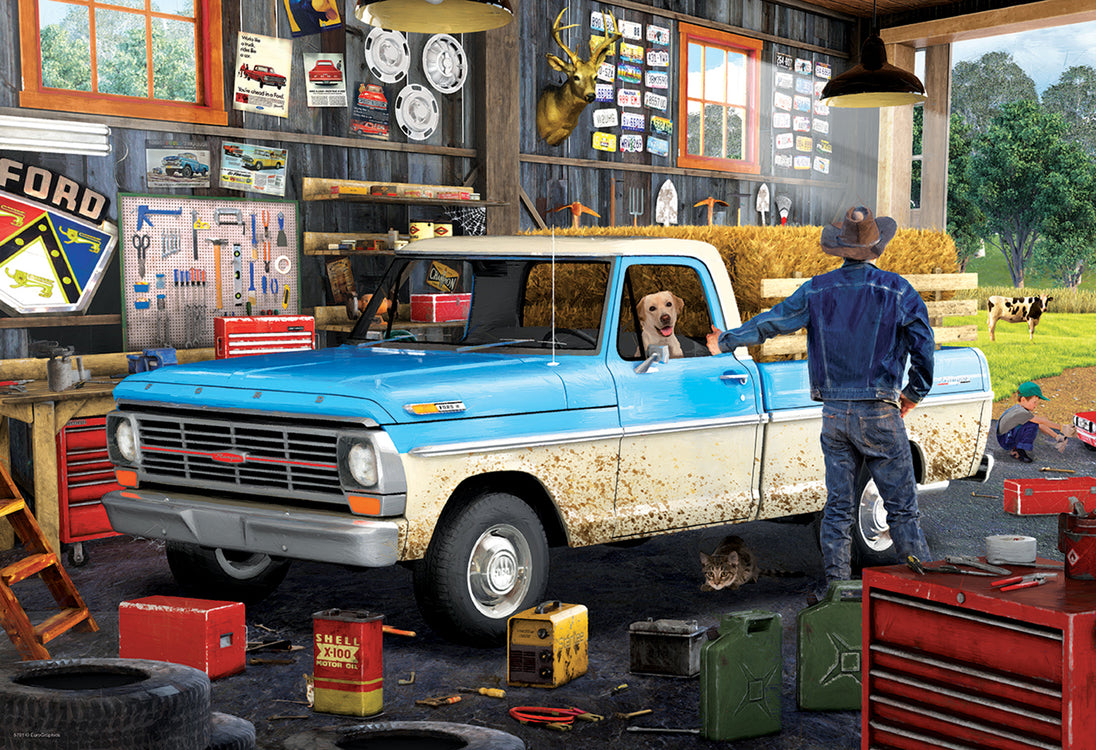 Pick-up Truck Verzamelblik - Puzzel 550 stukjes - Eurografics 8551-5781