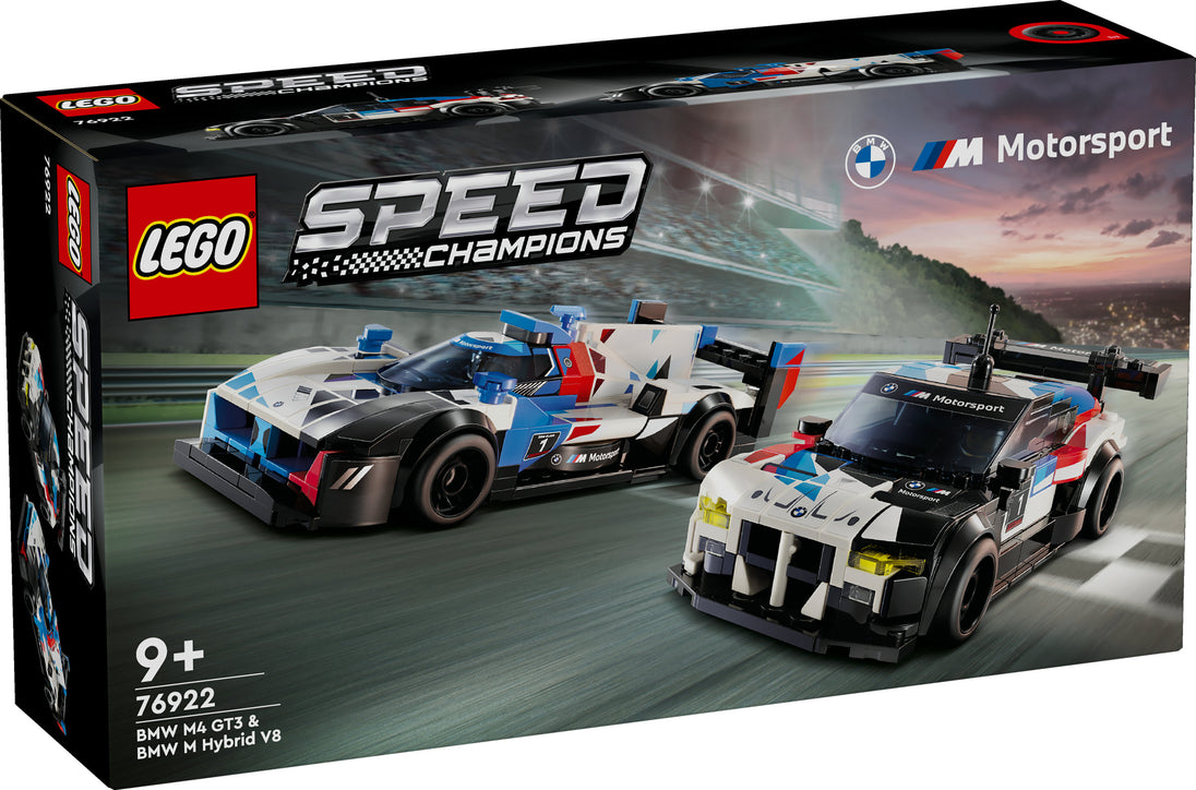 BMW M4 GT3 & BMW M Hybrid V8 racewagens - LEGO® Speed Champions 76922