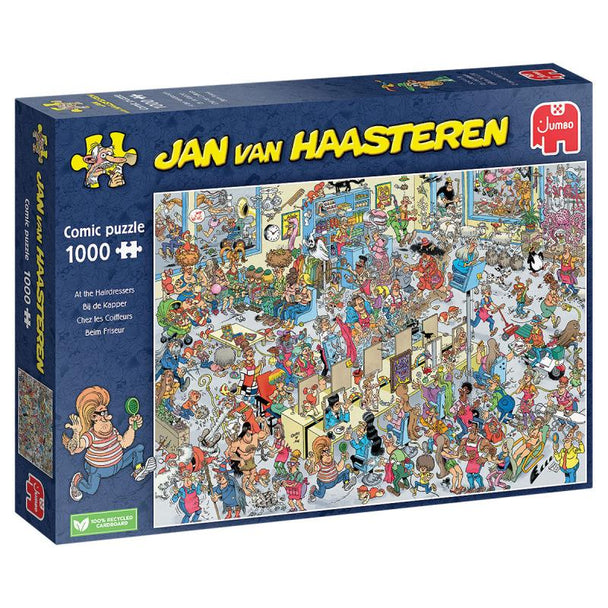 Bij de Kapper - Jan van Haasteren - Puzzel 1000 stukjes