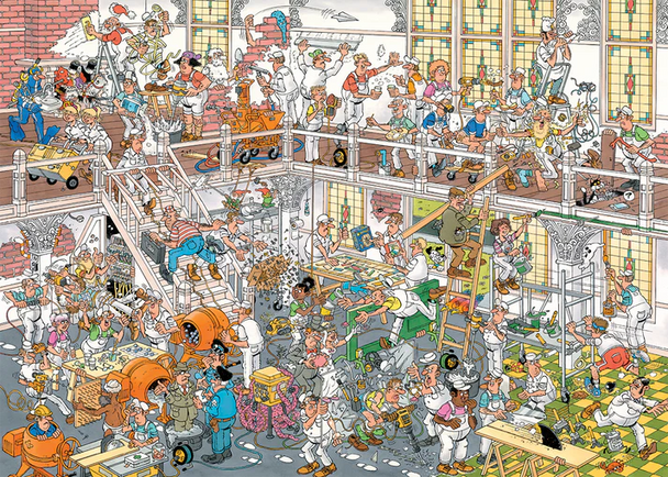 De verbouwing + De bouwmarkt  - Jan van Haasteren - Puzzel 2 x 1000 stukjes
