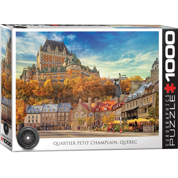 Quartier Petit Champlain, Québec - Puzzel 1000 stukjes - Eurographics 6000-5809