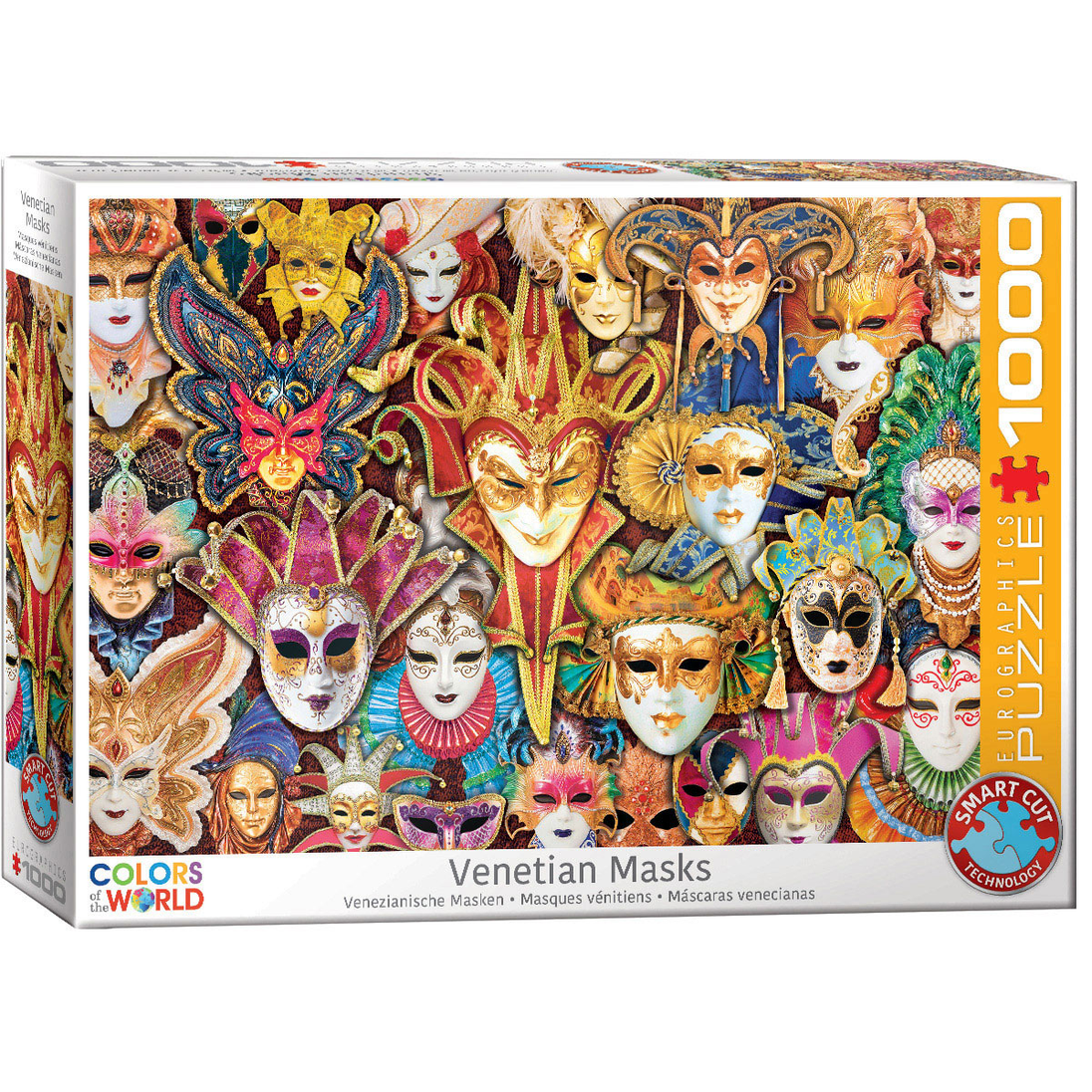 Venetian Masks - Puzzel 1000 stukjes - Eurographics 6000-5534
