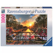 Fietsen in Amsterdam - Puzzel 1000 stukjes - Ravensburger 19606