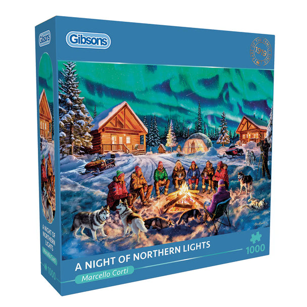 A Night of Northern Lights - Puzzel 1000 stukjes - Gibsons G6407