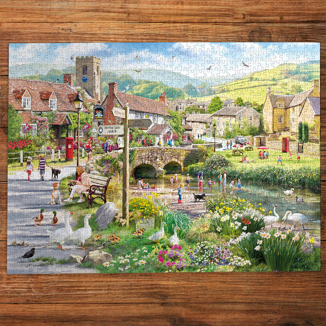 Puddle Ducks and Paddling - Puzzel 1000 stukjes - Gibsons G6433