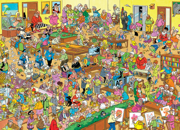 Het Bejaardentehuis - Jan van Haasteren - Puzzel 1000 stukjes
