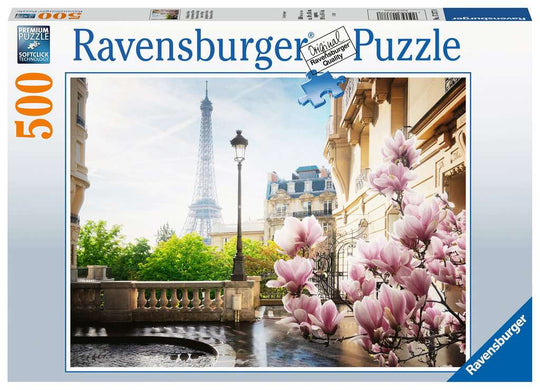 Lente in Parijs - Puzzel 500 stukjes - Ravensburger