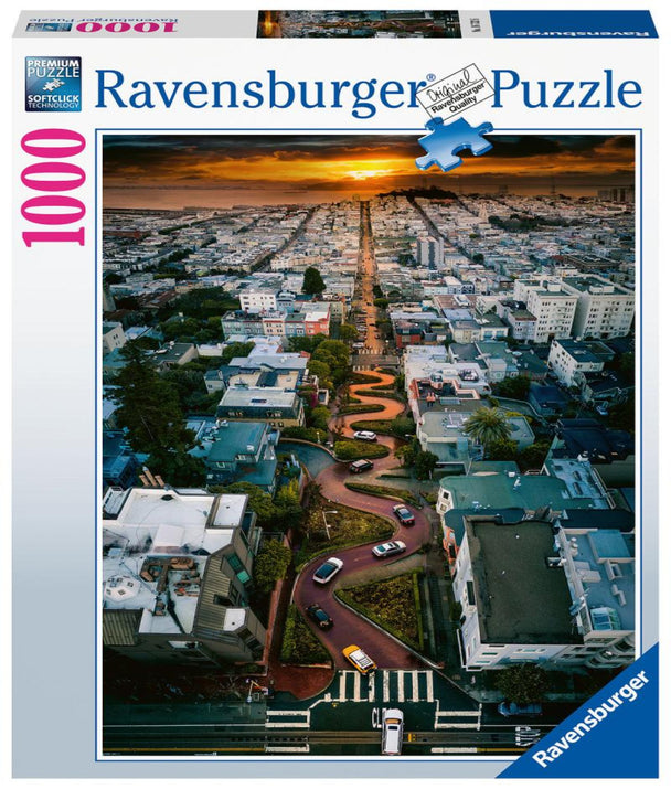 Lombard street, San Francisco - Puzzel 1000 stukjes - Ravensburger 16732