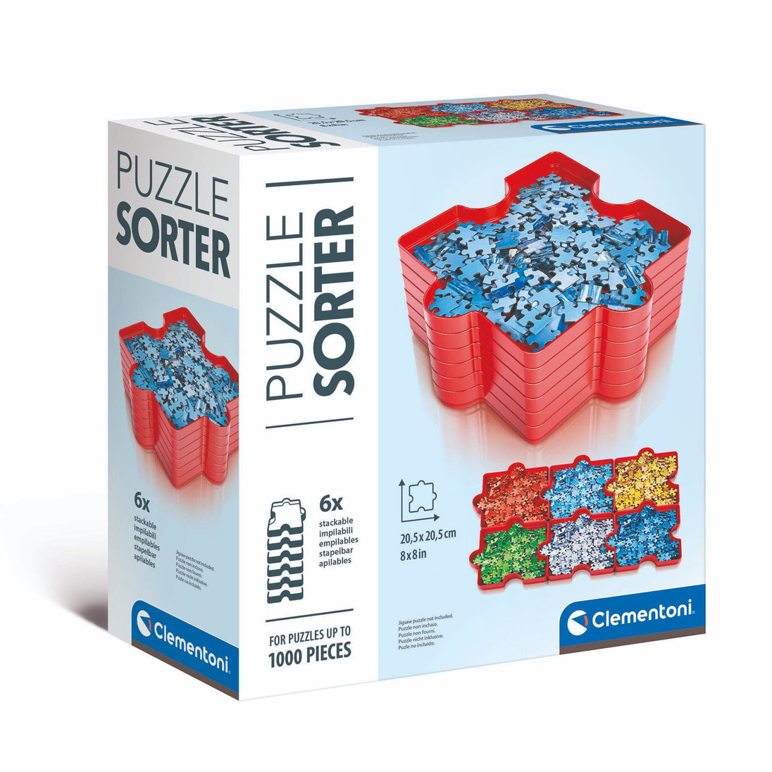 Puzzel Sorteerder, sorteerbakjes