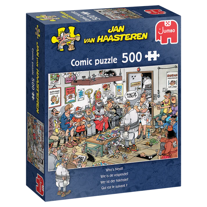 Wie is de volgende? - Jan van Haasteren - Puzzel 500 stukjes