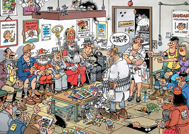 Wie is de volgende? - Jan van Haasteren - Puzzel 500 stukjes
