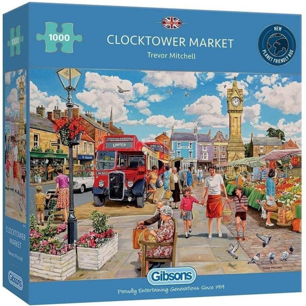 Clocktower Market - Puzzel 1000 stukjes - Gibsons G6321