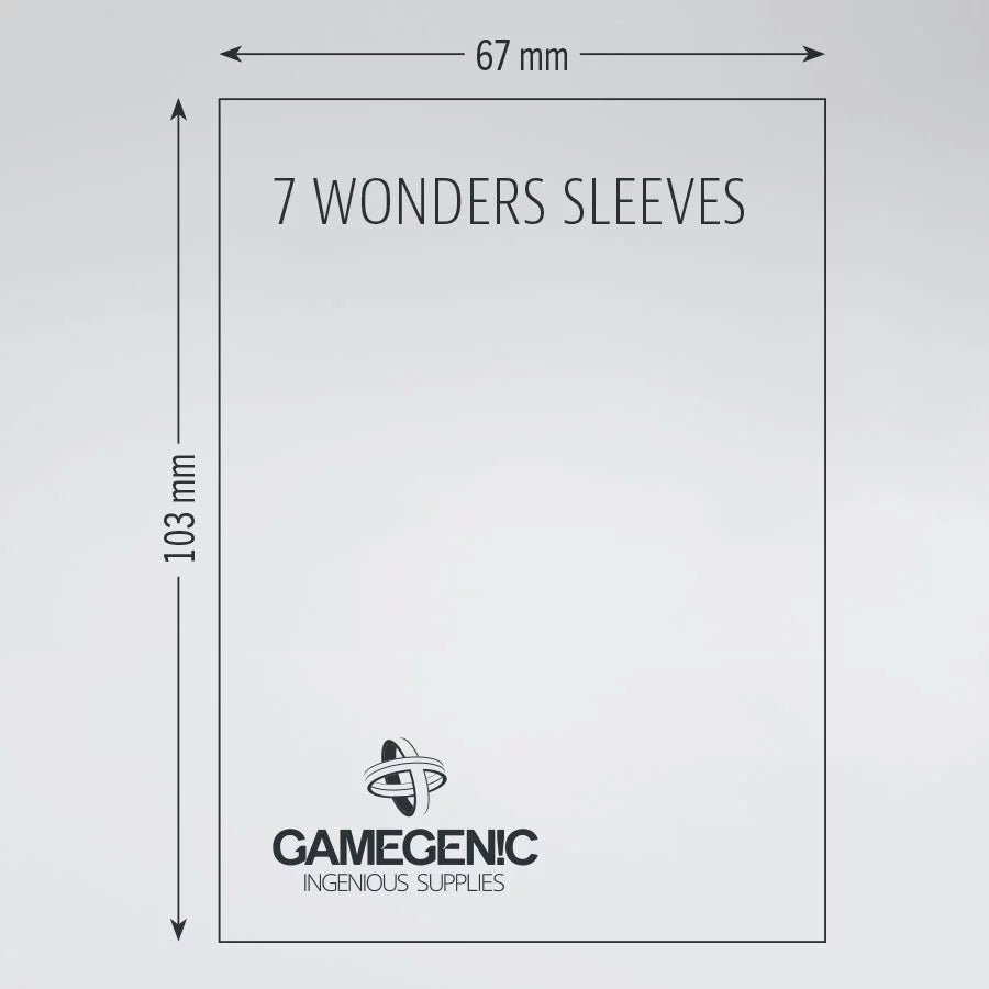 Prime board game sleeves - 7 Wonders ... and more - 67 x 103mm