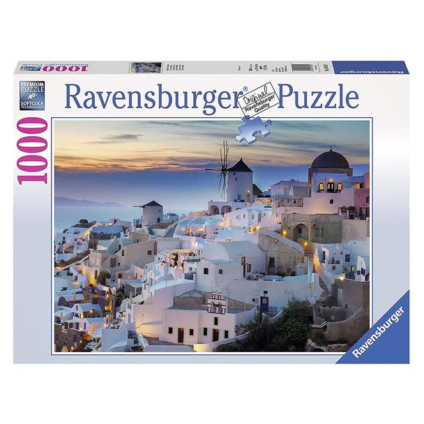 Avond in Santorini - Puzzel 1000 stukjes - Ravensburger 19611